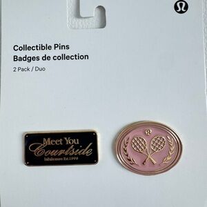 Lululemon Collectible Pins 2 Pack: 
Pink Haze and True Navy